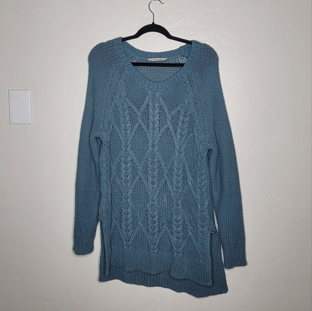 Soft surroundings cableknit oversized sweater
